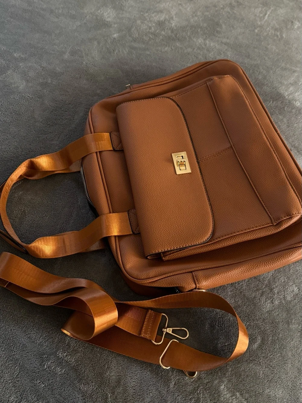 Brand-new vegan leather laptop/work bags.